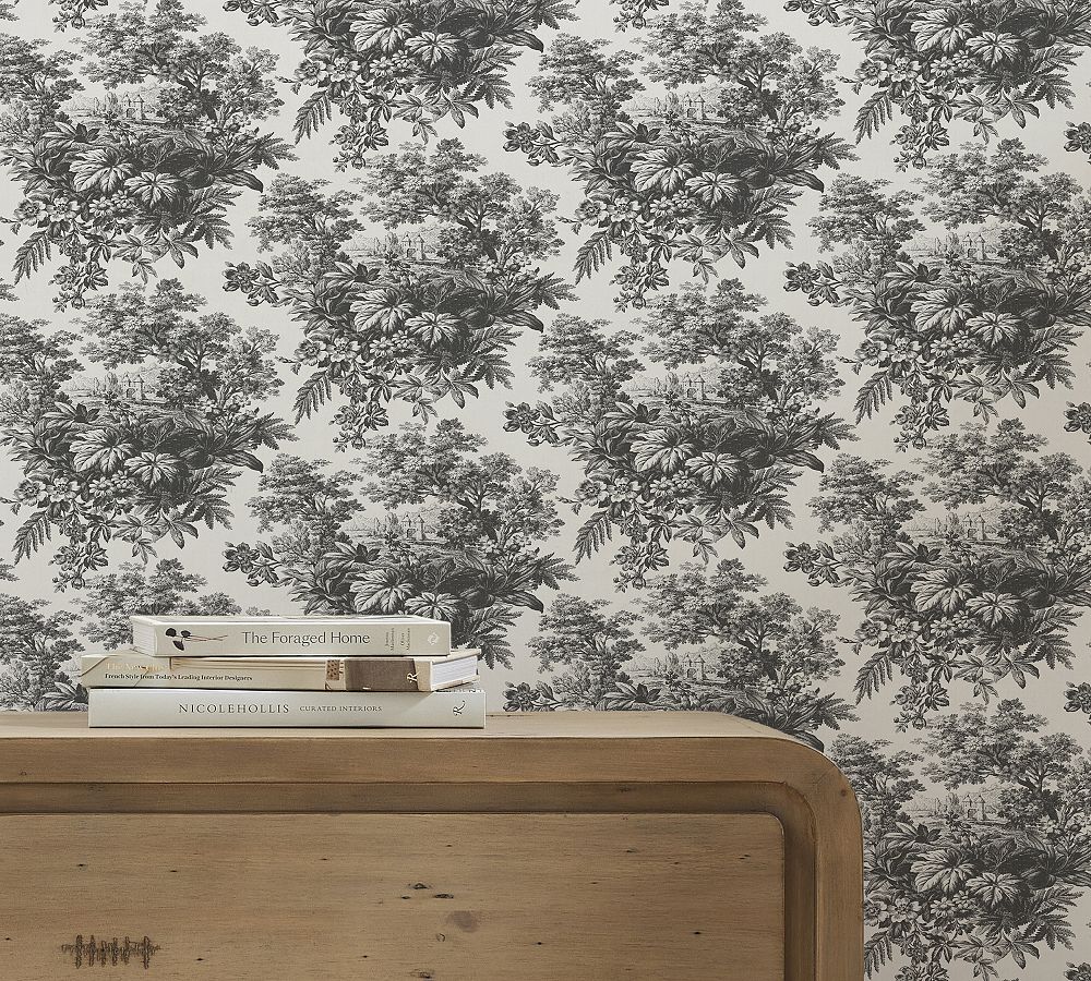 Matine Toile Wallpaper | Pottery Barn