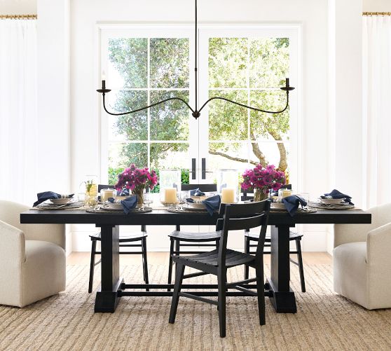 Lucca Iron Linear Chandelier | Pottery Barn