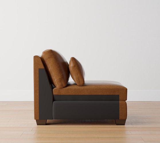 Build Your Own York Square Arm Deep Seat Leather Sectional Components