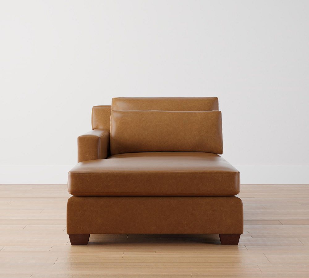 Build Your Own York Square Arm Deep Seat Leather Sectional Components