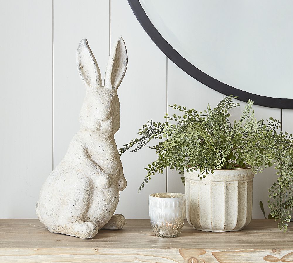 Handcrafted Terracotta Bunny Sculptures | Pottery Barn