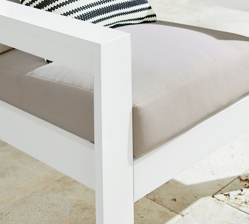 Malibu Metal Outdoor Lounge Chair Pottery Barn