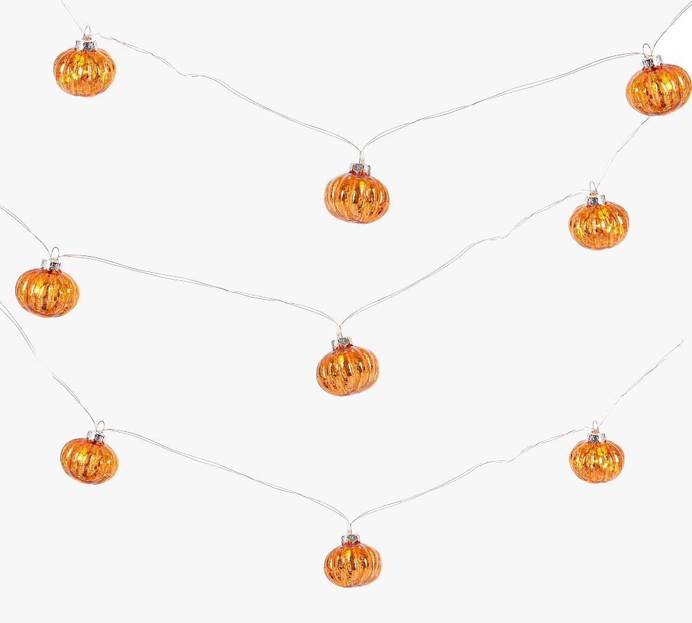 Glass Pumpkin String Lights Pottery Barn