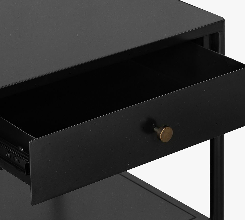 Harmon Rectangular Metal End Table Pottery Barn