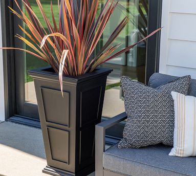 Veda Tall Planters | Pottery Barn