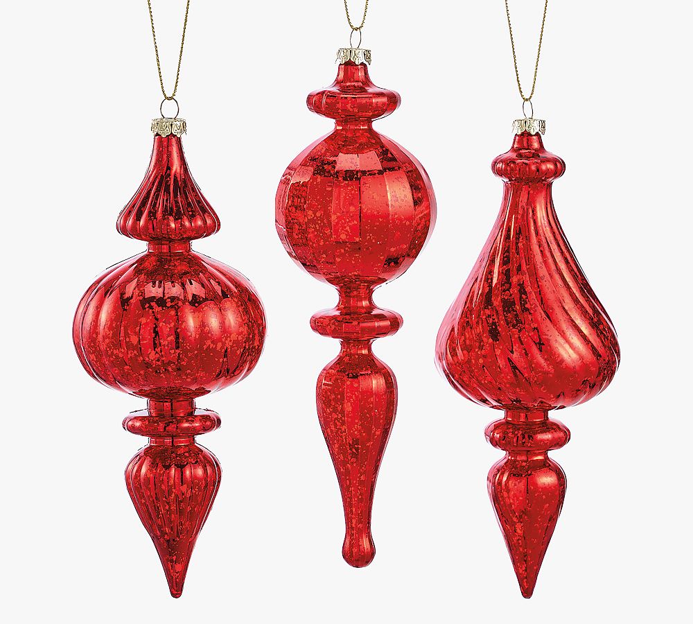 Shatterproof Jolly Red Ornaments Set Pottery Barn