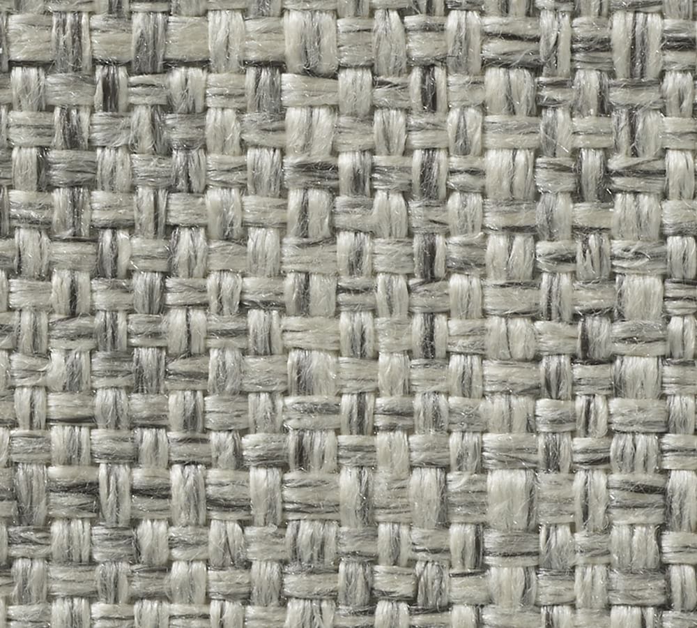 Basketweave Slub Curtain Ash Pottery Barn