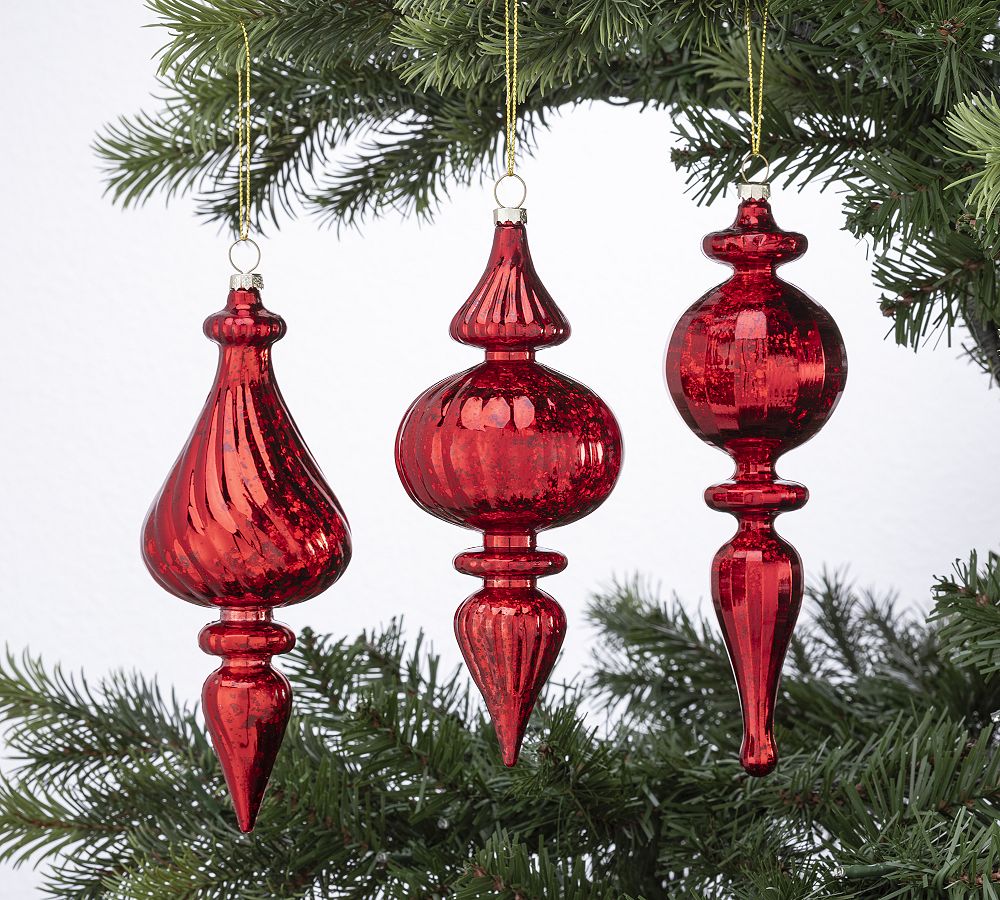 Shatterproof Jolly Red Ornaments Set Pottery Barn