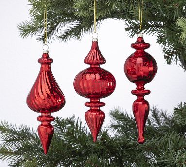 Shatterproof Jolly Red Ornaments Set | Pottery Barn