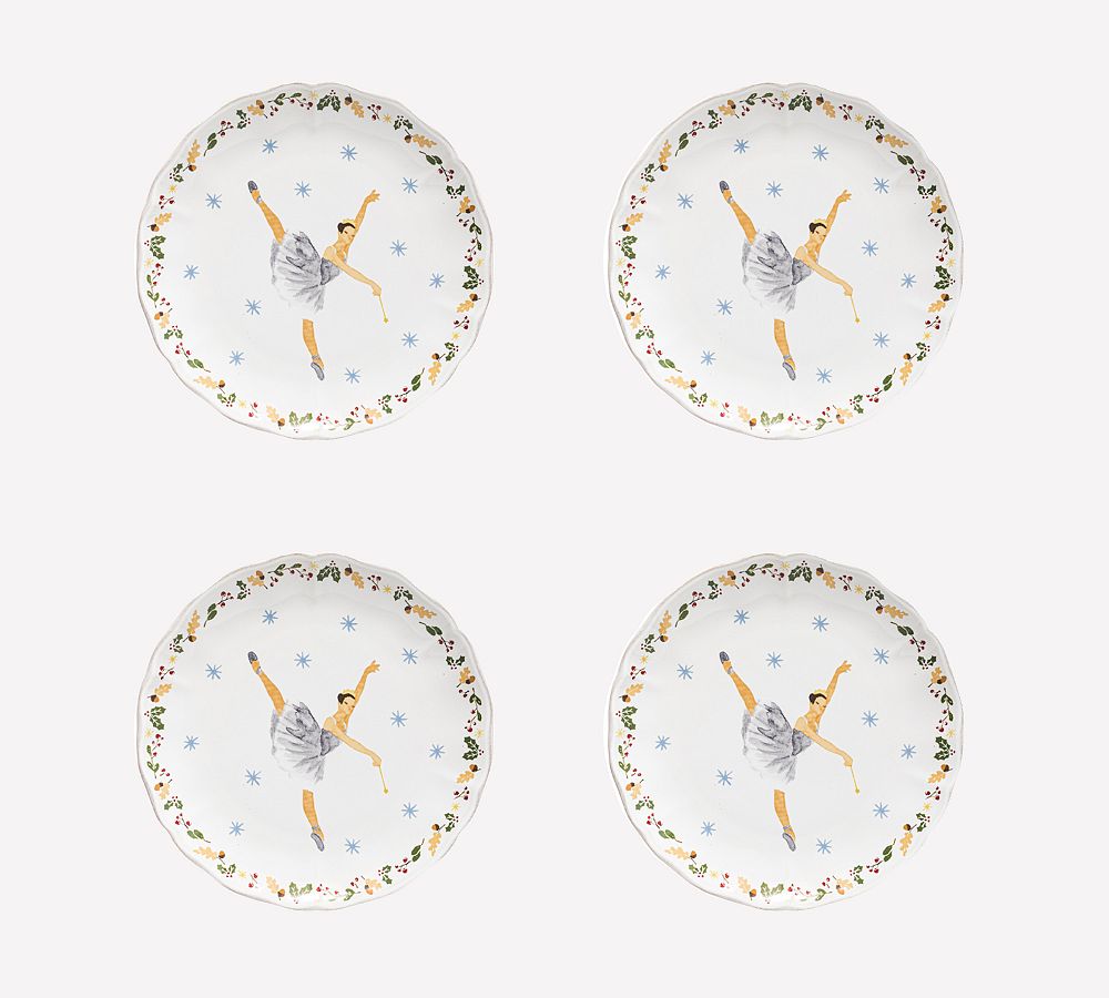Nutcracker Dinnerware Accent Plates, Set of 4
