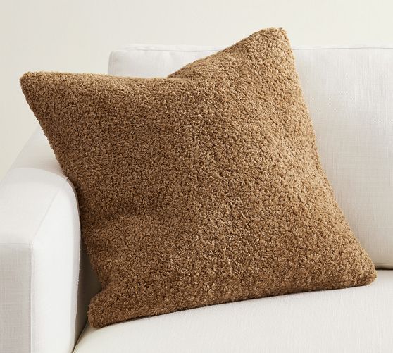 Cozy Teddy Faux Fur Throw Pillow Pottery Barn