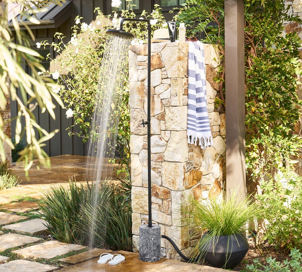 Malibu Metal Outdoor Shower Pottery Barn