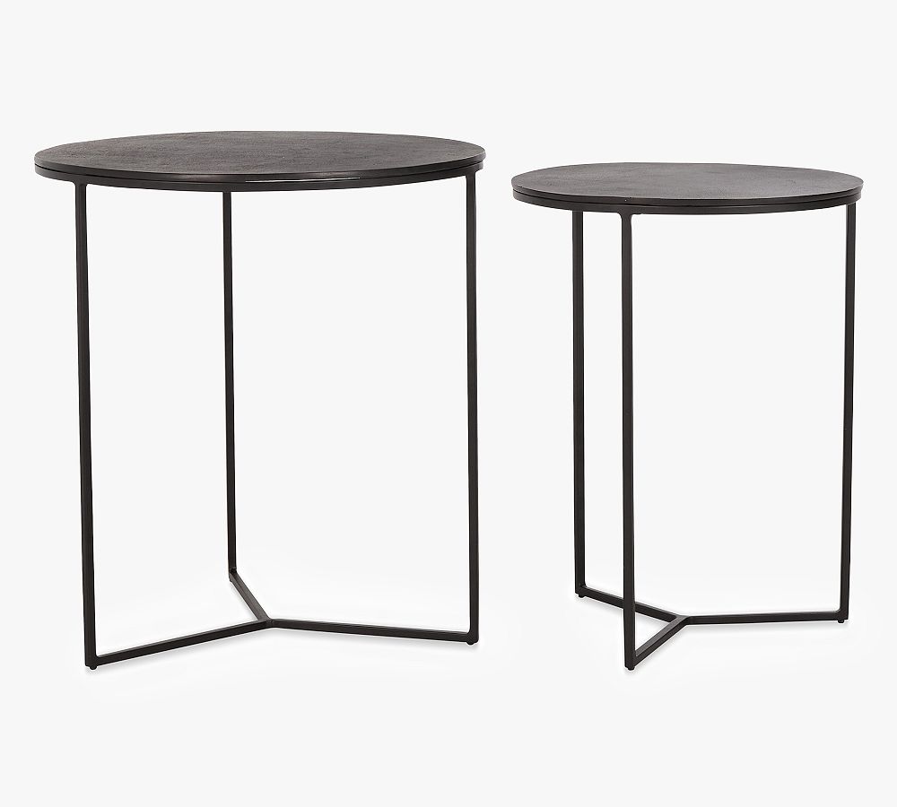 Piper Round Metal Nesting Tables Pottery Barn