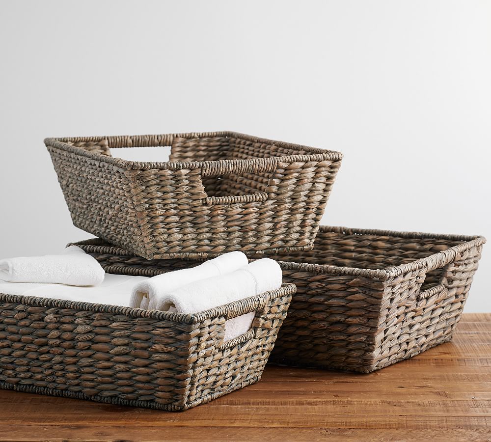 Charleston Handwoven Seagrass Basket Collection Pottery Barn