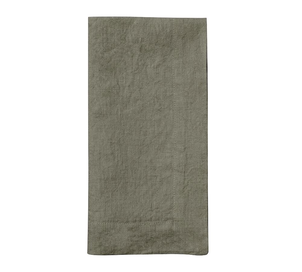 Mason Oversized Linen Napkins Loden Pottery Barn