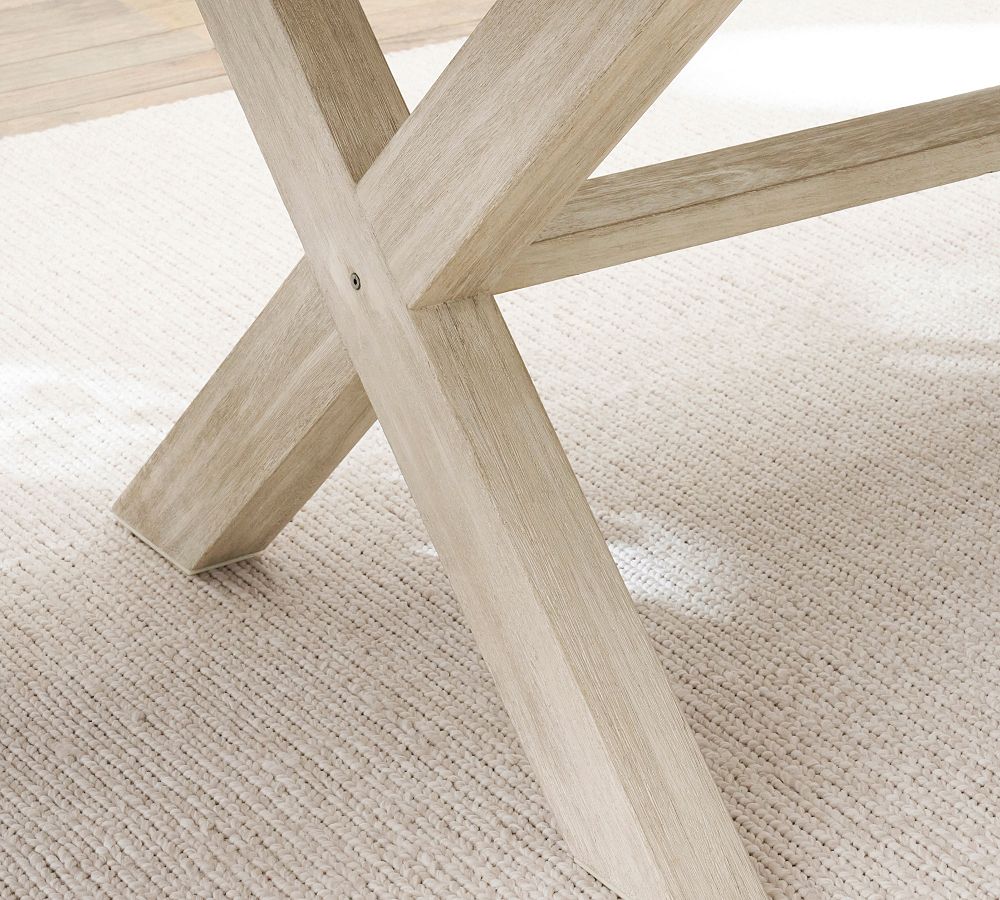 Indio FSC® Eucalyptus XBase Extending Outdoor Dining Table Pottery Barn