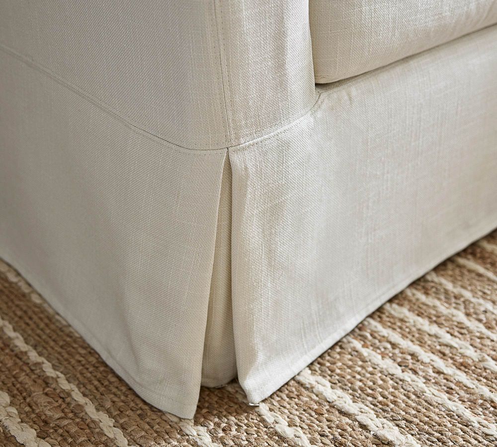 York Slope Arm Slipcovered Fabric Sofa Pottery Barn