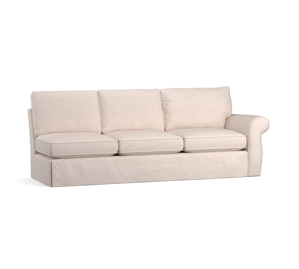 Build Your Own Pearce Roll Arm Slipcovered Sectional Pottery Barn