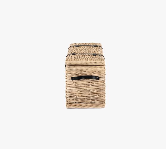 Grayson Rattan Trunk | Pottery Barn