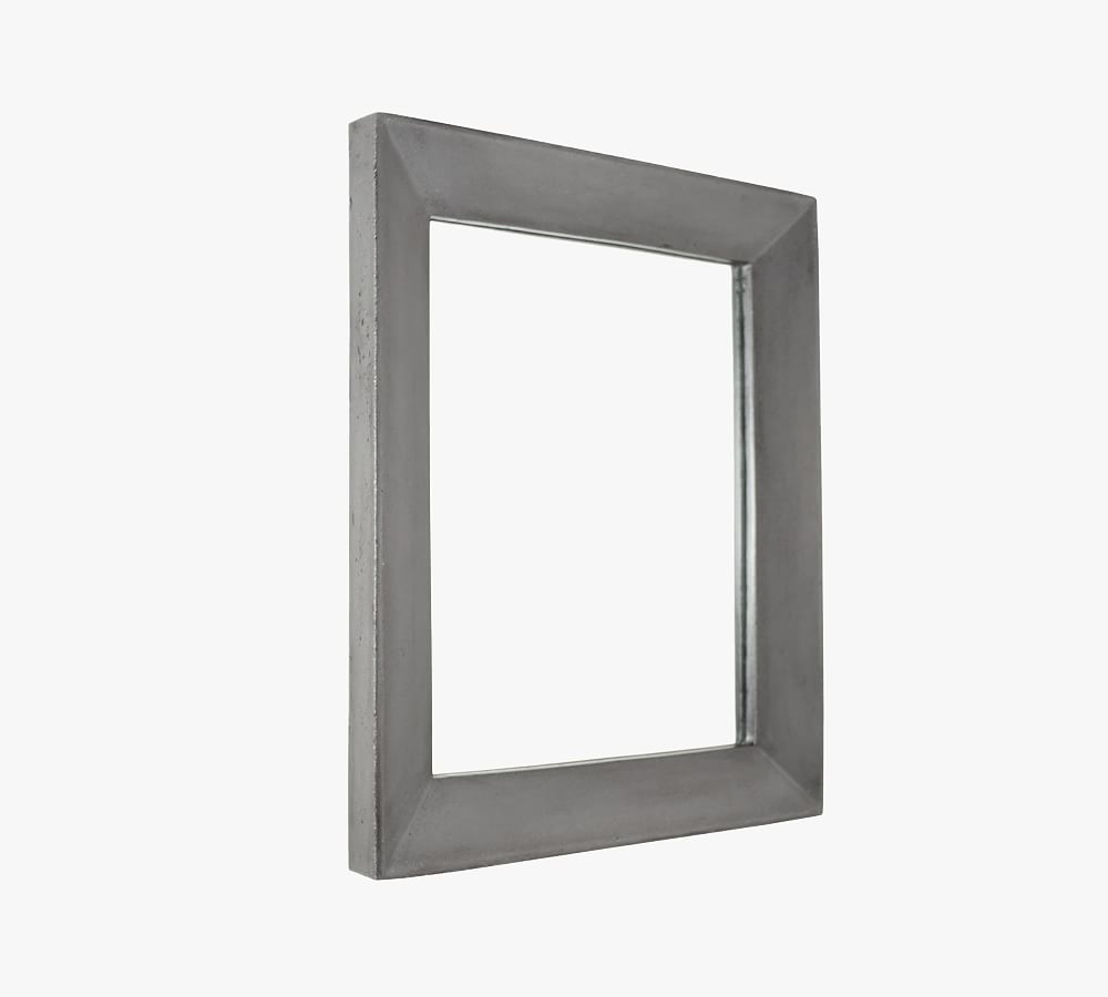 Maden Concrete Rectangular Mirror - Pearl | Pottery Barn