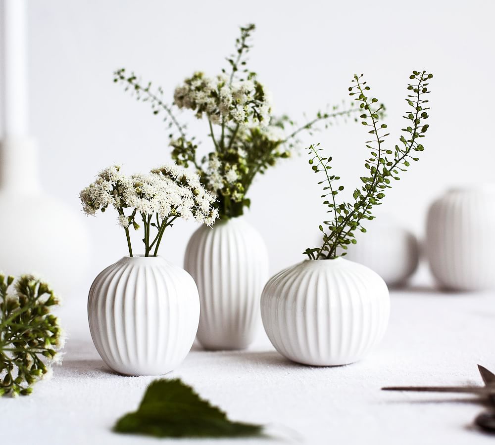 kok forår Kartofler Kähler Hammershøi Miniature Vases - Set of 3 | Pottery Barn