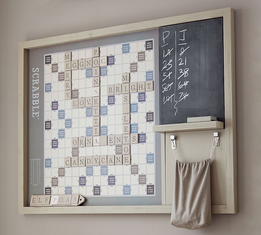 Oversized Wooden Scrabble Wall Game Pottery Barn