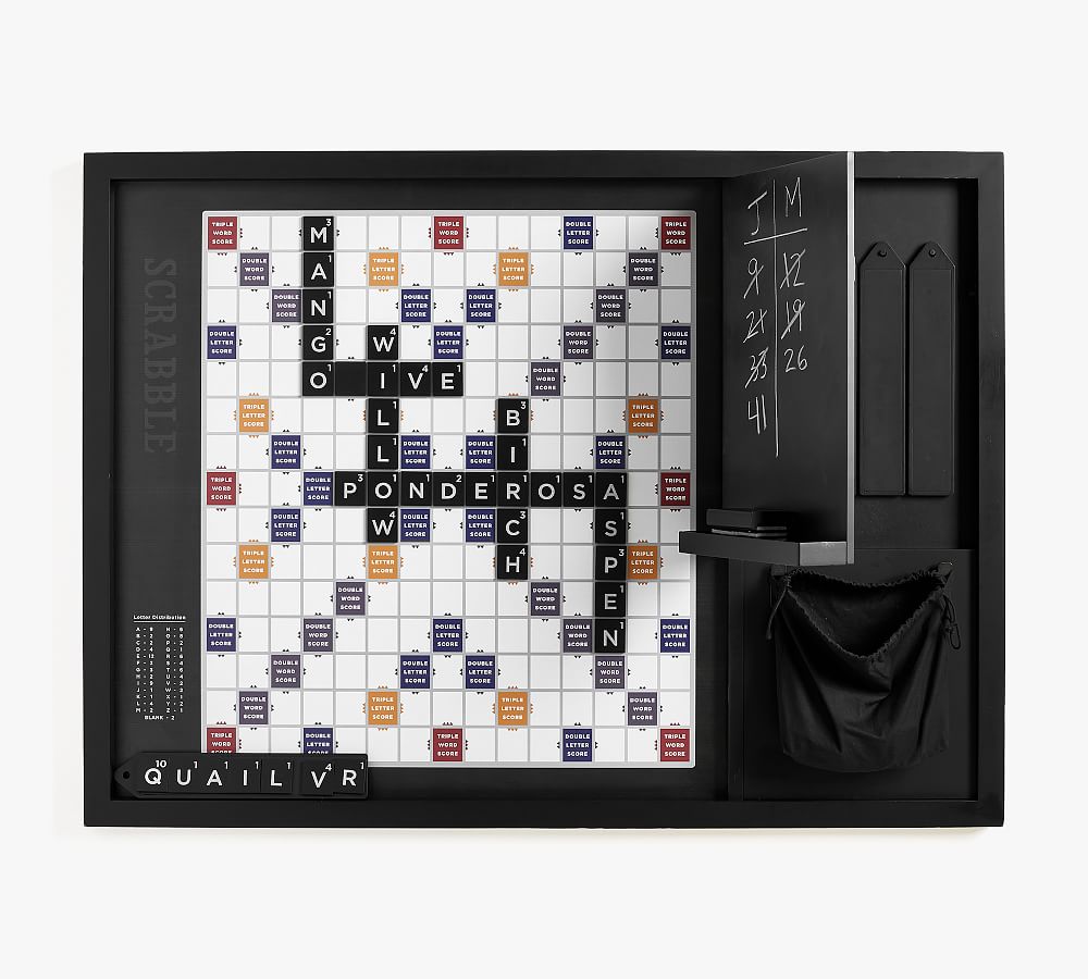 Oversized Wooden Scrabble Wall Game Pottery Barn