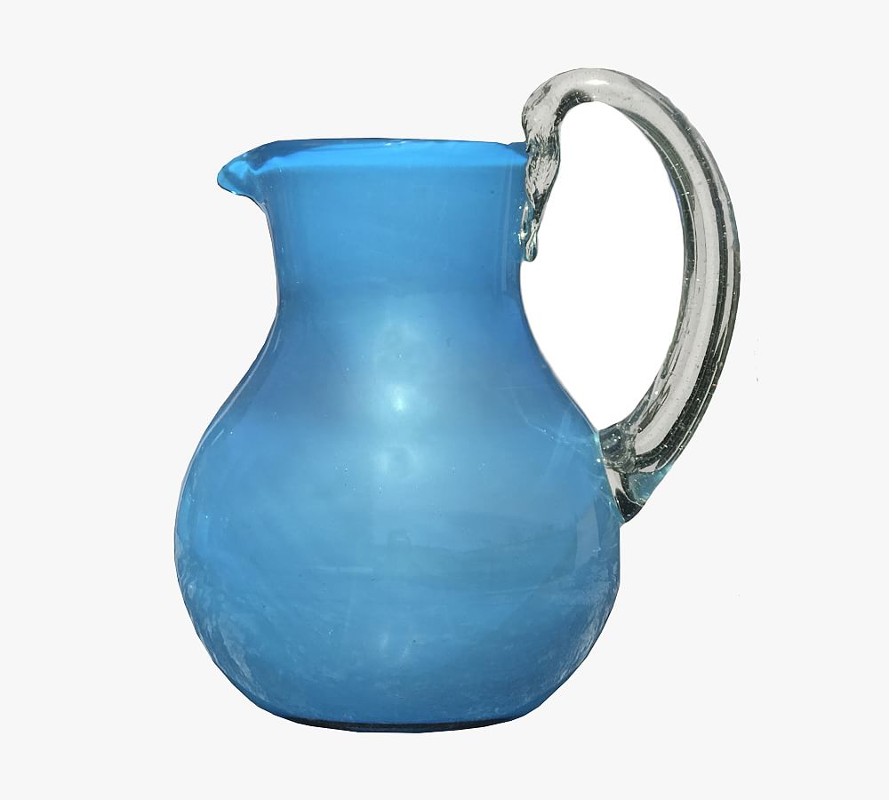 Azul Recycled Glass Pitcher Pottery Barn