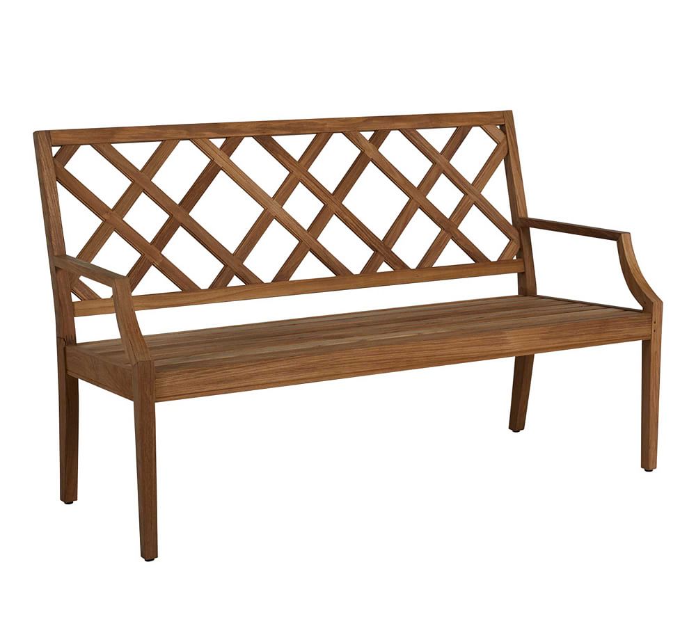 Kesao Teak Outdoor Bench | Pottery Barn