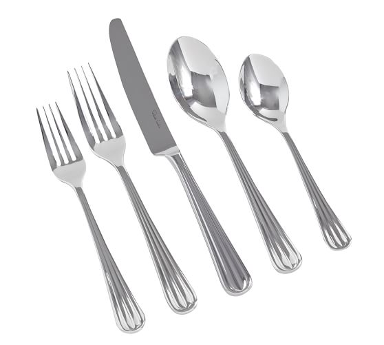 Palm Stainless Steel Flatware Sets | Pottery Barn