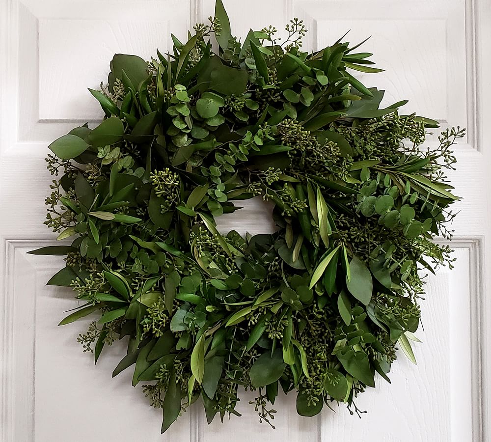 Fresh Greenery Wreath Pottery Barn