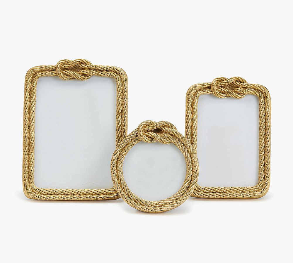 Gold Top Knot Picture Frames Set of 3 Pottery Barn