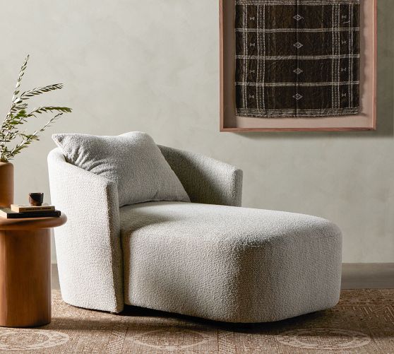 Open Box: Del Mar Upholstered Chaise Lounge | Pottery Barn