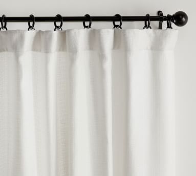 Basketweave Slub Curtain | Pottery Barn