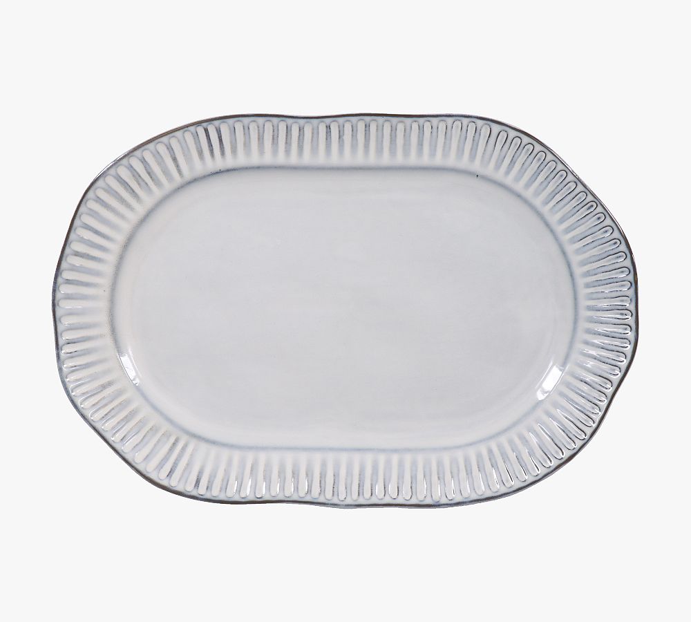 Colonnade Stoneware Serving Bowl & Platter Set Pottery Barn