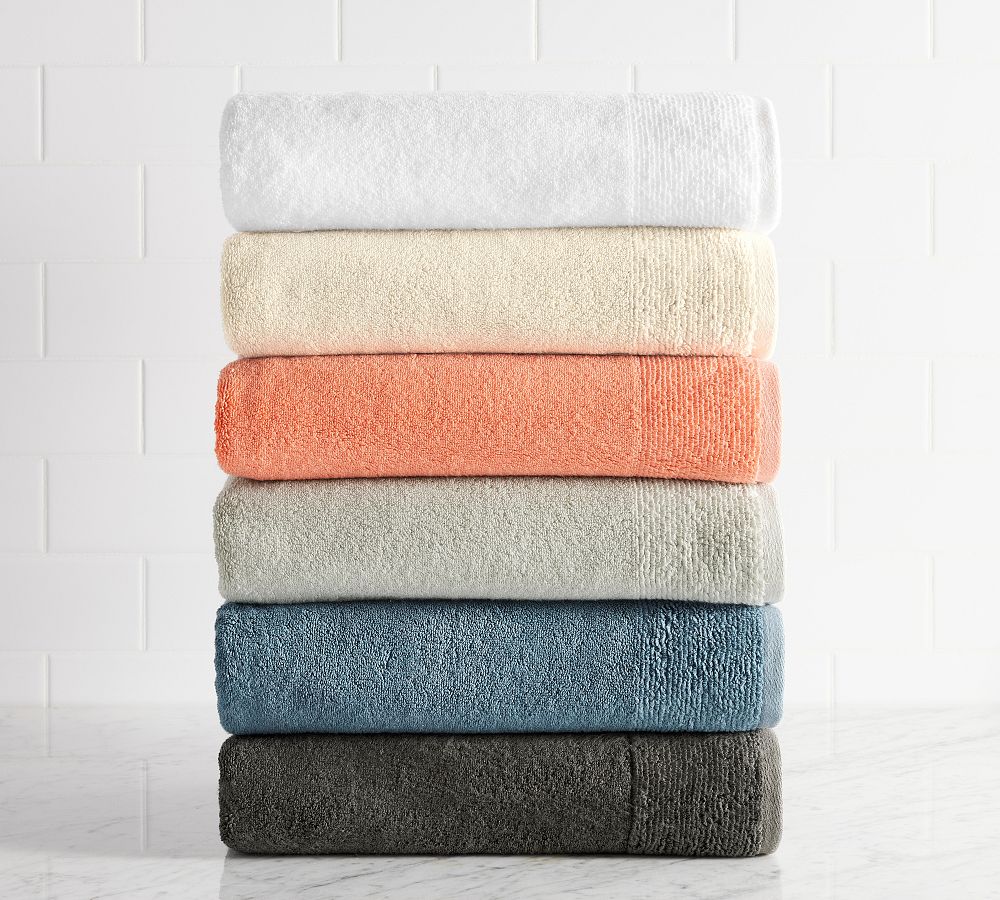 6-Piece Cotton Stripe Bath Towel Set - Noelle Collection