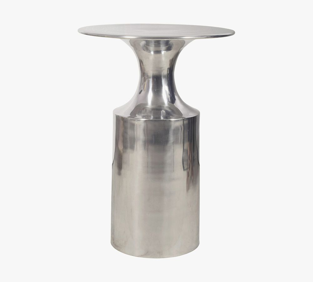 Luciano Round Metal Accent Table | Pottery Barn