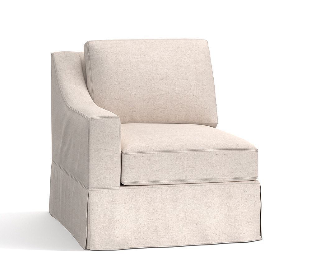 Build Your Own York Slope Arm Slipcovered Sectional Pottery Barn