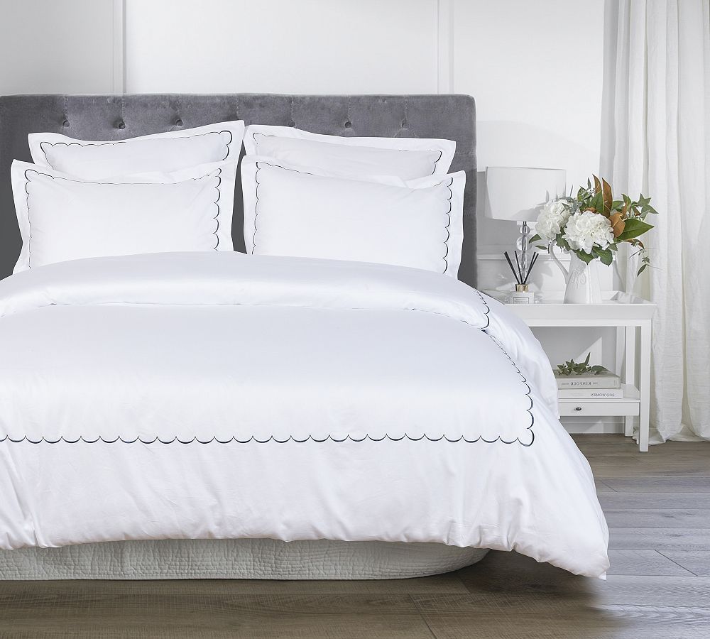 Sadee Embroidered Duvet Cover Set Pottery Barn