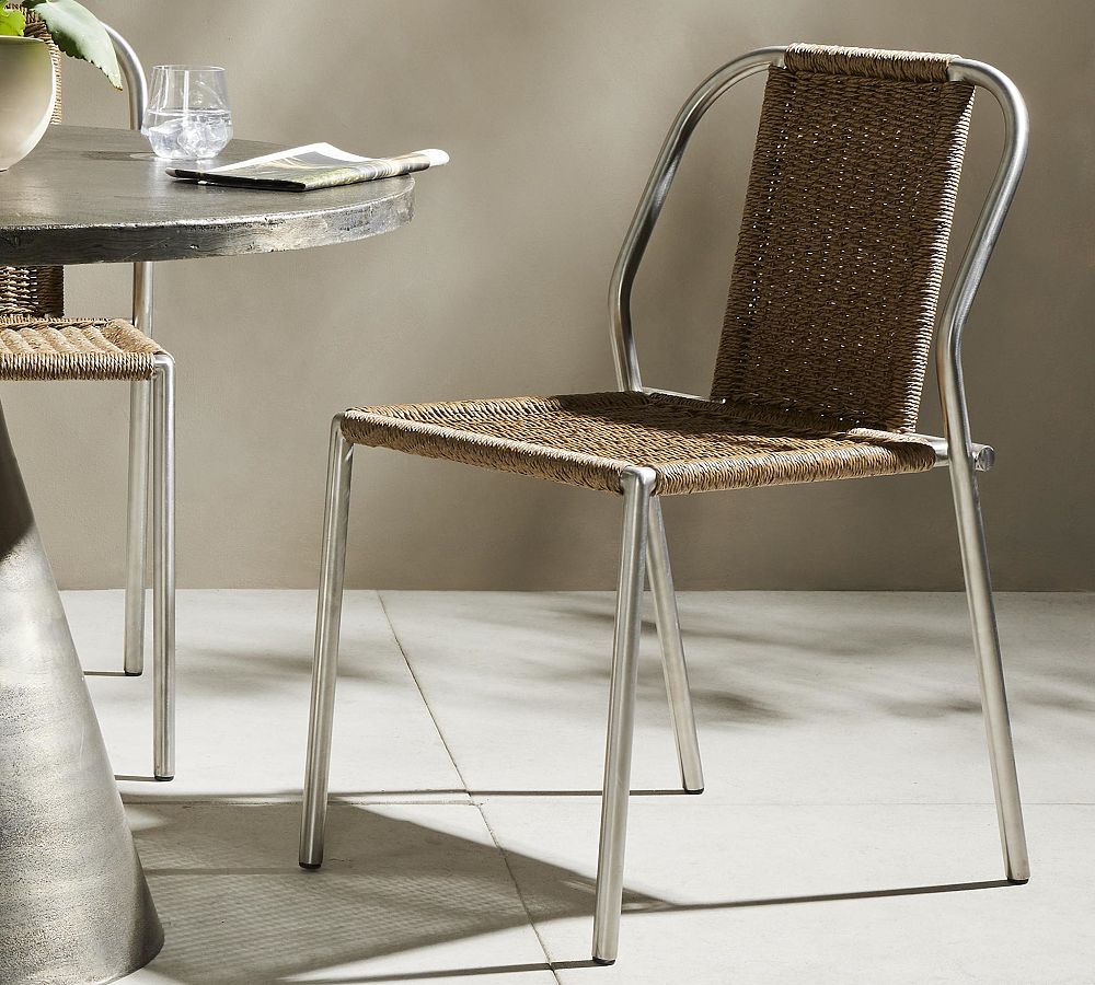 Kross Outdoor Stacking Dining Chair Pottery Barn