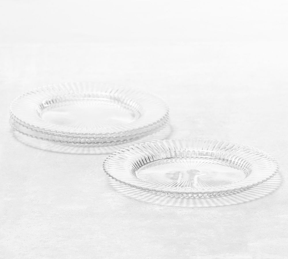 Fluted Glass Dinnerware Collection Pottery Barn