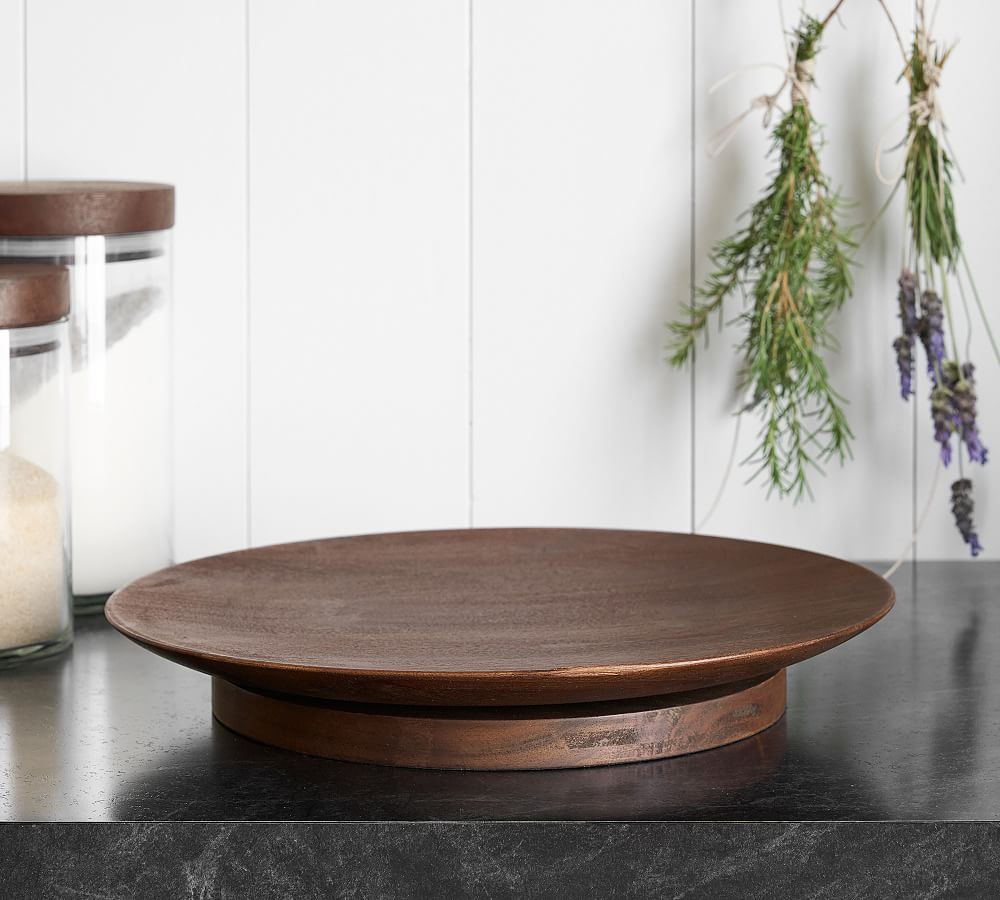 Chateau Wood Lazy Susan Pottery Barn