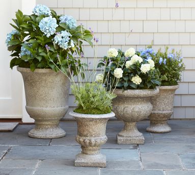 Chateau Traditional Urn Outdoor Planters | Pottery Barn