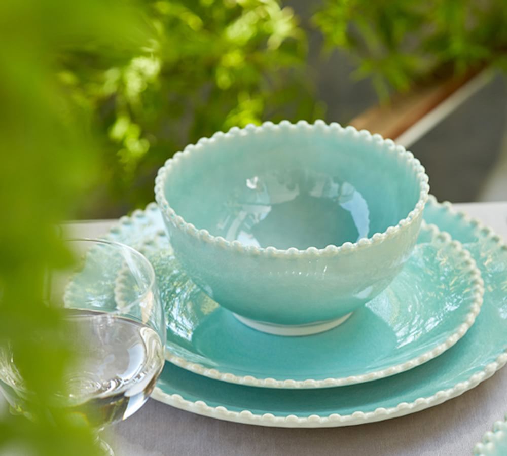 Costa Nova Pearl Stoneware Soup Bowls Set of 4 Pottery Barn