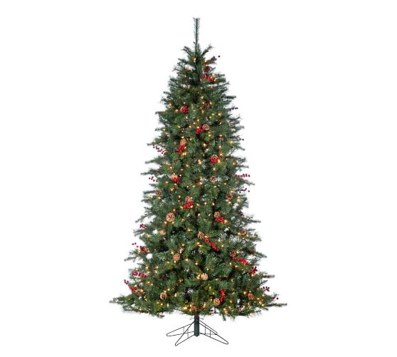 7.5ft Lit Ashland Pine Artificial Christmas Tree | Pottery Barn