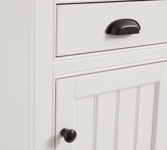 Aubrey Narrow Bookcase with Door Pottery Barn