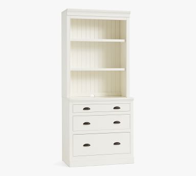 Aubrey Lateral File Cabinet Bookcase | Pottery Barn