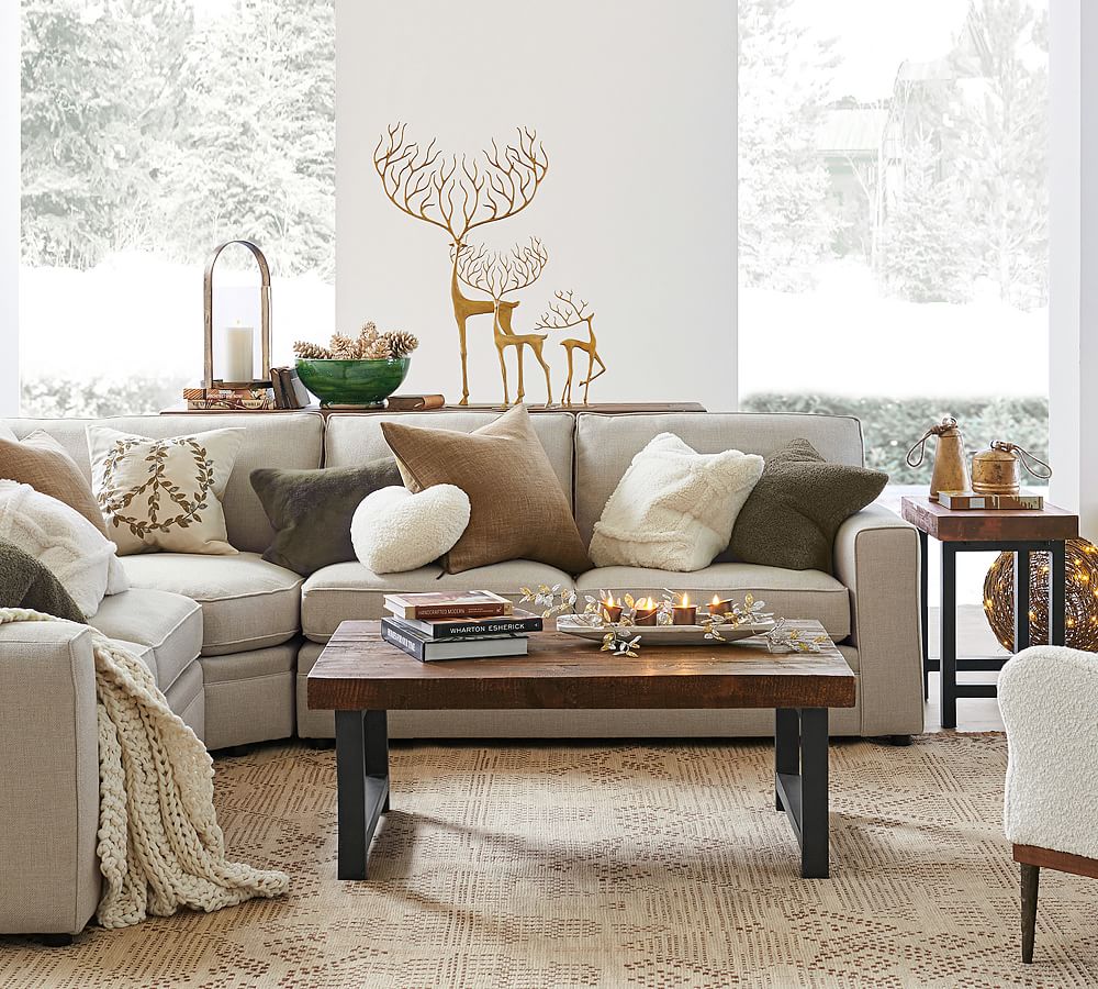 Griffin Rectangular Reclaimed Wood Coffee Table Pottery Barn