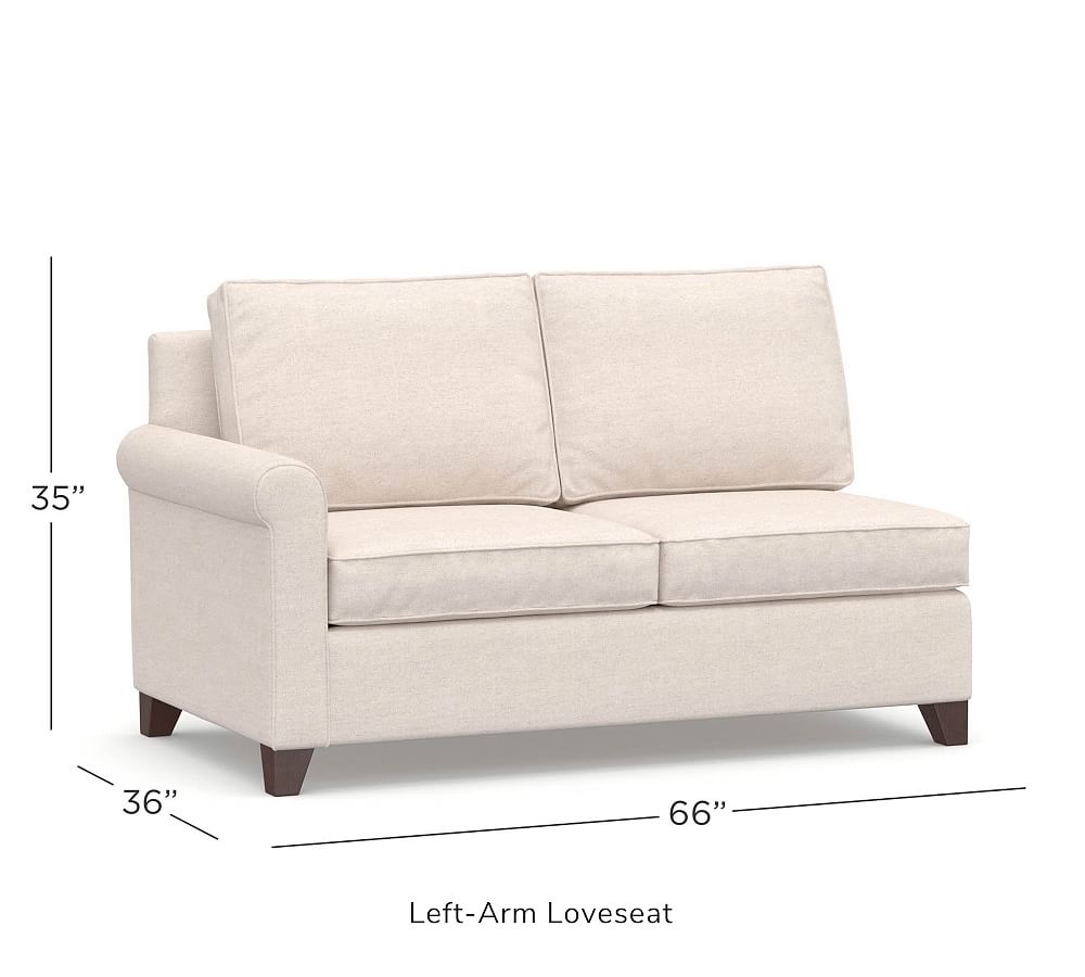 Build Your Own Cameron Roll Arm Upholstered Sectional | Pottery Barn