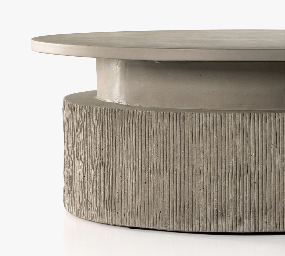 Temper Round Concrete Coffee Table | Pottery Barn